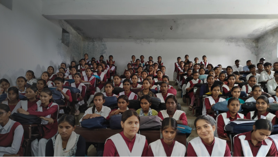 Students at an Aavishkaar Foundation entrepreneurship workshop