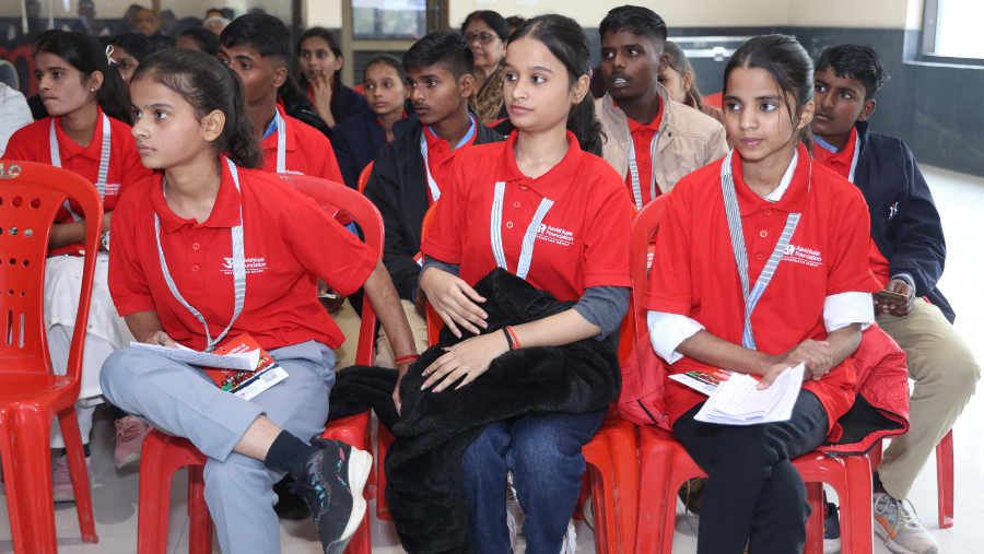 Students taking part in an Aavishkaar Foundation programme